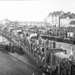 Livraison allemande de machines agricoles au titre des réparations (1920).